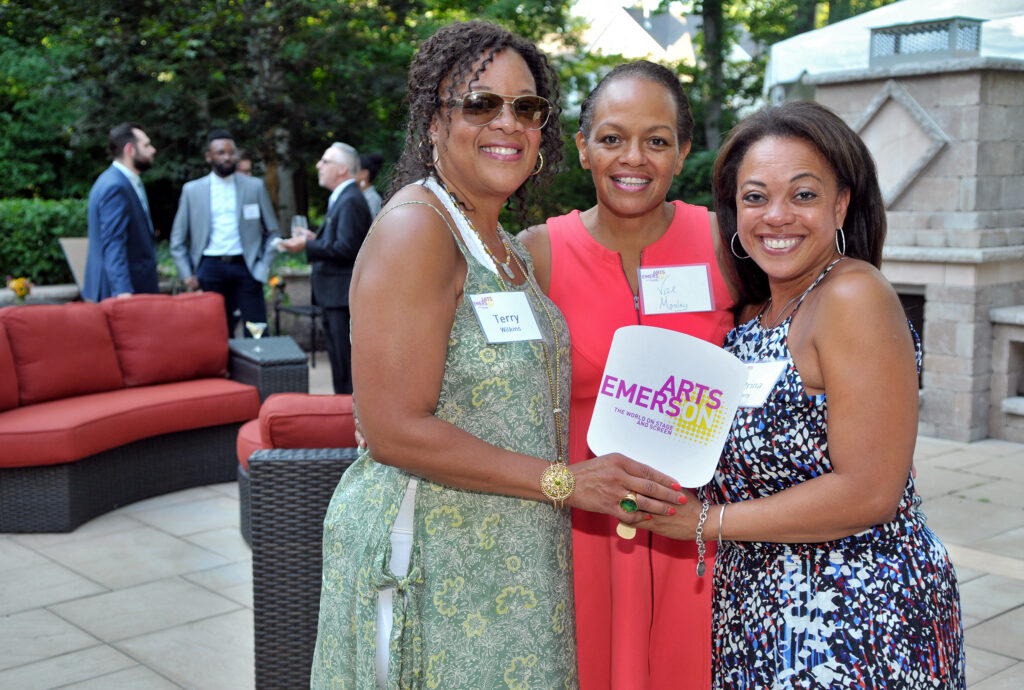 (Left to Right, Host, Terry Wilkins, Host committee members: Val Mosley and Trina Cherry)