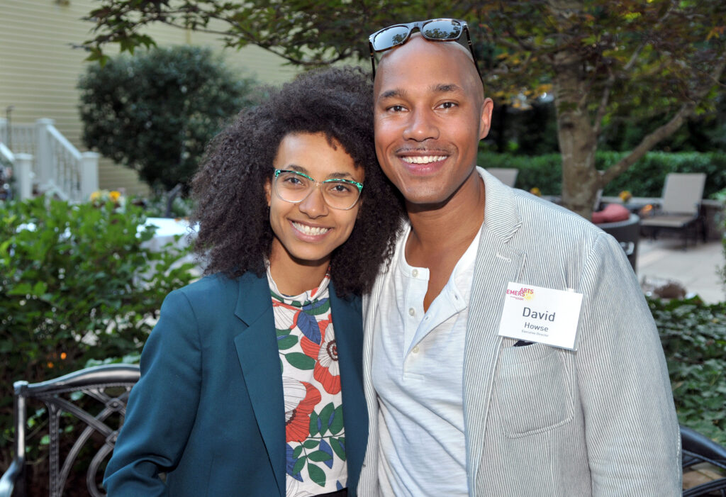 (Left to Right: Genre bending composer, bassist and singer, Esperanza Spalding, ArtsEmerson Executive Director, David Howse)