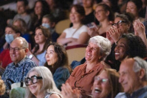 Audience members enjoying the ArtsEmerson 24/25 Season Preview event