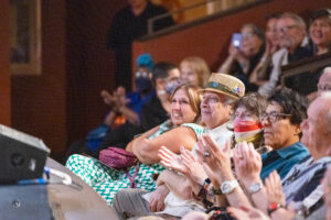 Audience members enjoying the ArtsEmerson 24/25 Season Preview event