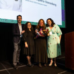 Jon Andersen-Miller, Zeida Garcia Casillas, World Alive! 2024 Champion Award Honoree Elsa Mosquera-Sterenberg, and ArtsEmerson Director of Artistic Programming, Ronee Penoi