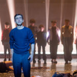 Anthony Roth Costanzo as _The Poet_ with members of VOICES Boston. Photo by Nile Scott Studio