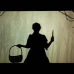 silhouette of a girl with Dagger