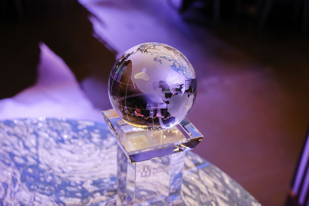 World Alive! global honoree trophy