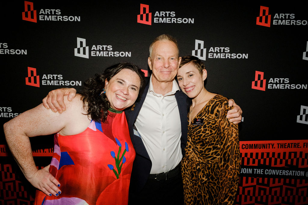 Bill Irwin with ArtsEmerson's Ronee Penoi and Jamie Gahlon