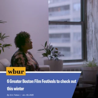 Our film series Projecting Connections and Shared stories were named to @wbur's list of six Greater Boston film festivals to check out this weekend! ⁠
⁠
Learn more at the 💻 in our bio!⁠
⁠
#BostonFilm #ProjectingConnections #SharedStories #BosArts ⁠
⁠
ID: Woman with glasses sitting on chair. WBUR: 6 Greater Boston Film Festivals to check out this winter.