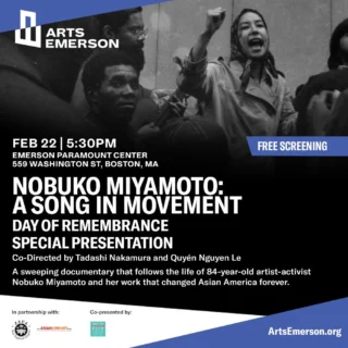 SECOND SCREENING ADDED! Our first has sold out, so make sure to grab your FREE tickets now for Nobuko Miyamoto: A Song in Movement.⁠
⁠
Her work changed Asian American forever and this film is a story of a changing community told through the singular life of one of its most beloved storytellers.⁠
⁠
🎟️ in bio!⁠
⁠
This Day of Remembrance Special Presentation will be on FEB 22 at 5:30PM.⁠
⁠
#SongInMovement #AsianAmerican #BAAFF #AsianFilm #Activism⁠