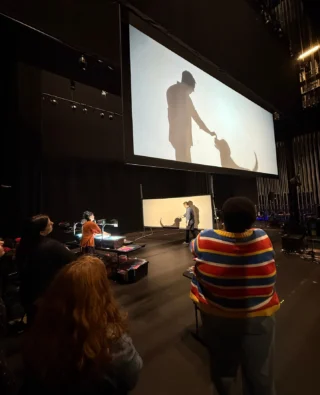 Thank you Manual Cinema for working with Emerson graduate and undergraduate students about all things shadow puppetry!⁠
⁠
#ShadowPuppets #BosArt #BostonTheatre