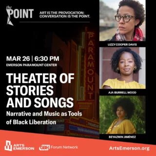 The Point: Theater of Stories and Songs is THIS WEEK! RSVP to get your FREE tickets and join us for an incredible evening exploring how narrative and music have galvanized Black Liberation now and throughout history.⁠
⁠
🎟️ in our bio⁠
⁠
#BosArts #BostonTheatre