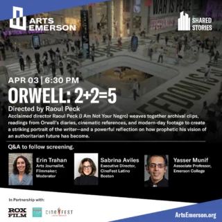 🎥 Our April films begin this week! We have Orwell: 2+2=5, Family Matters and two films directed by Alice Wu: The Half of It and Saving Face. Grab your tickets before they run out!⁠
⁠
🎟️ https://bit.ly/49kWOJp⁠
⁠
#BosArts #BostonFilm