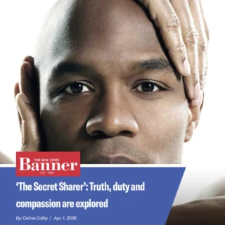 “I hope audiences take away that our shared humanity connects us, regardless of race, religion or socioeconomic status.” - The Secret Sharer performer Alvon Reed. ⁠
⁠
Read more about The Secret Sharer, which premieres in three weeks, at the link in our bio!⁠
⁠
📰  https://baystatebanner.com/2026/04/01/the-secret-sharer-truth-duty-and-compassion-are-explored-in-world-premiere-from-dnaworks/⁠
⁠
Learn more about the show: https://bit.ly/3HeCbTK⁠
⁠
#BosArts #BostonTheater #TheSecretSharer