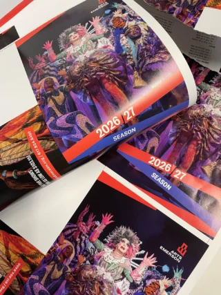 Sending our brochures to print is always a big day! Here are some behind-the-scenes pictures from the process.⁠
⁠
#BosArts #BostonTheatre