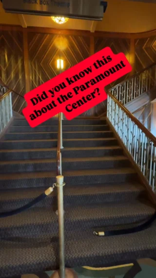 Did you know this fact about the Paramount Center staircase? Make sure to check out the details on your next visit!

#BosArts #BostonTheatre #BostonHistory