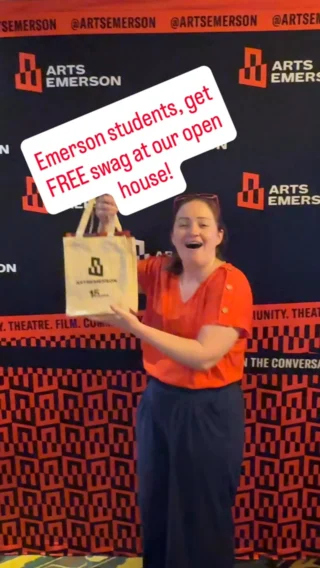 Emerson students! Come to our open house at the Paramount Center until 3PM! We’ve got FREE tote bags for the first 50 students PLUS a prize wheel! Come say hi and try your luck, you never know what you’ll win…