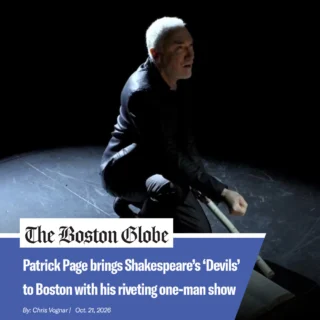 "I was dazzled by how quickly and effortlessly Page shifted from villain to villain. ... But I was equally wowed by the educational value, the dramatic, cultural, and historical context that Page layered into the show."⁠
⁠
Read more from The Boston Globe about All the Devils Are Here, which opens THIS WEEK, at the link in bio!⁠
⁠